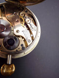 Antique 1920s Doxa 8 Day Open Face Goliath Swiss Pocket  Watch