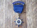 1920s Antique Religious Gospel Temperance Star Enamel Medal