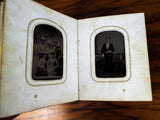 Antique 1870s Miniature Photograph Album