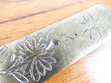 Antique Japanese Shakudo Meiji Era Kobuki Noh Mask Letter Opener Page Turner