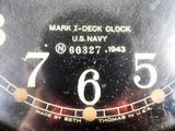 Vintage WW2 Seth Thomas Mark I Bakelite Deck Clock US Navy 1943 Military Clock