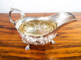 Antique 1763 Sterling Silver Georgian Gravy Boat British