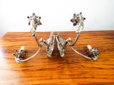 Antique Pair Of Victorian Double Art Nouveau Decorative Wall Sconces