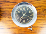 Vintage WW2 Seth Thomas Mark I Deck Clock Brass Nickel Plated US Navy 1940