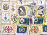 Antique 1910s Framed Military Heraldic Silk Textile Art