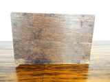 Antique Arts and Crafts Desk Inkwell Letter Rack Box