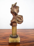 Antique French Art Nouveau Lady Mini Sculpture