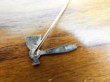 Antique WCTU Prohibition Death to Rum Hatchet Lapel Pin