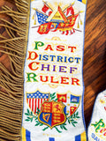 Ceremonial Regalia Sash ~ Chief Ruler ~ Order of Rechabites