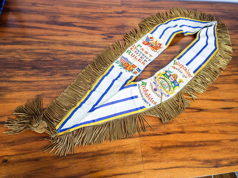 Ceremonial Regalia Sash ~ Chief Ruler ~ Order of Rechabites