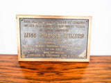 WCTU San Diego Temperance Bronze Memorial Plaque for Johanna Reimers