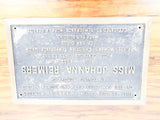 WCTU San Diego Temperance Bronze Memorial Plaque for Johanna Reimers