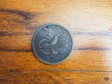 Rare Antique Political Temperance 1775 Patriotic Brass US Coin