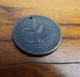 Rare Antique Political Temperance 1775 Patriotic Brass US Coin