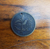 Rare Antique Political Temperance 1775 Patriotic Brass US Coin