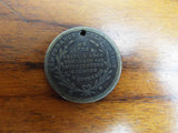 Rare Antique Political Temperance 1775 Patriotic Brass US Coin