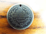 Rare Antique Political Temperance 1775 Patriotic Brass US Coin