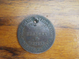 Antique Temperance Hardship Token ~ NY Merchants & Traders Coins