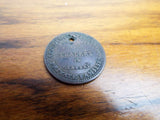 Antique Temperance Hardship Token ~ NY Merchants & Traders Coins