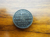 Antique George Washington Temperance Ten Dollar 1 Cent Coin