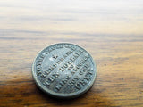 Antique George Washington Temperance Ten Dollar 1 Cent Coin