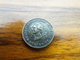 Antique George Washington Temperance Ten Dollar 1 Cent Coin