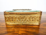 Louis XVI Gold Gilt Ormolu Beveled Glass Casket