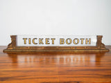 Art Deco Style 1920s Ticket Booth Sign