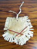 Vintage Western American Plains Indian Beaded Fringed Medicine Bag Satchel Purse