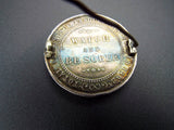 Antique Silver Temperance Total Abstinence Medal British India Badge Pin 1862