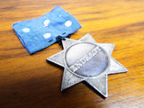 Antique European Silver Star TD Endragt Medal