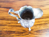 Antique Georgian British 1754 Sterling Silver Cream Jug