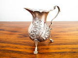 Antique Georgian British 1754 Sterling Silver Cream Jug