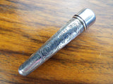 Antique Amber Silver Cheroot Holder & Case