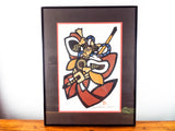 Japanese Samurai Woodblock Print Signed by Yoshitoshi Mori