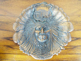 Vintage K & O 1920s Indian Chief Head Pin Tray