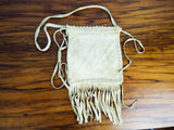 Vintage Western American Plains Indian Beaded Cheyenne Beaver Skin Medicine Bag