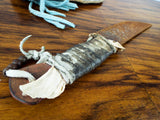 Vintage Plains Tribes Indians Trade Knife Leather Sheath Hand Made