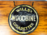 Antique British Advertising Wills Star Cigarettes Sign ~ Double Sided