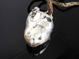 Contemporary Ludevine Human Heart Necklace Locket 925 Silver Marked Jewelry