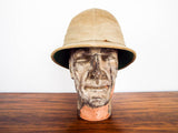 Antique British Military WW1 Khaki Pith Helmet