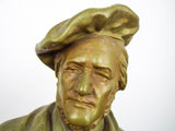 Vintage Metal Richard Wagner Sculpture