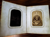 Antique 1870s Miniature Photograph Album