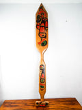 Vintage Coast Salish Wood Carving Eagle Paddle by William Watts