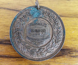 1902 Copper Coin Medallion East Ham School Medal