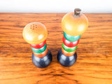 Mid Century Modern Manzoni Pietro Vietri Bergamo Italy Wood Salt & Peppermill