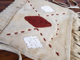 Vintage Western American Plains Indian Beaded Cheyenne Beaver Skin Medicine Bag