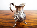 Antique Georgian British 1754 Sterling Silver Cream Jug