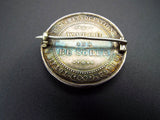 Antique Silver Temperance Total Abstinence Medal British India Badge Pin 1862