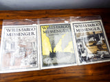 Antique Set 10 Wells Fargo Messenger Magazines WW1 Bank Memorabilia 1913 14 1915